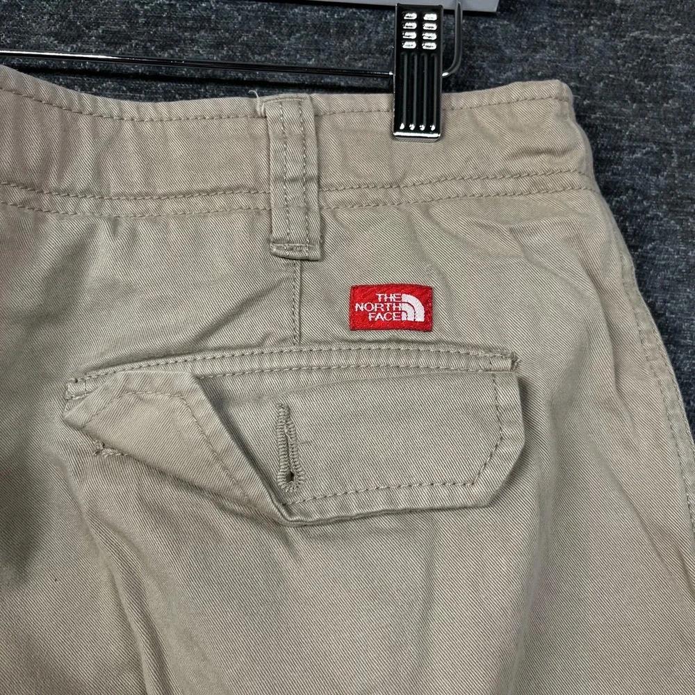 The North Face Cargo Pants Mens 36 Beige Good Utility Hiking Flat Front Cotton